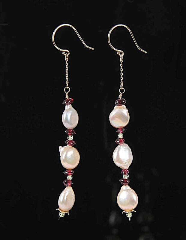 Pearl, Choice of Gems, and Yellow Gold: Charming Earrings